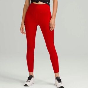 Lululemon Base Pace HR Tight 25" Dark Red W5DKHS Women's Size 4